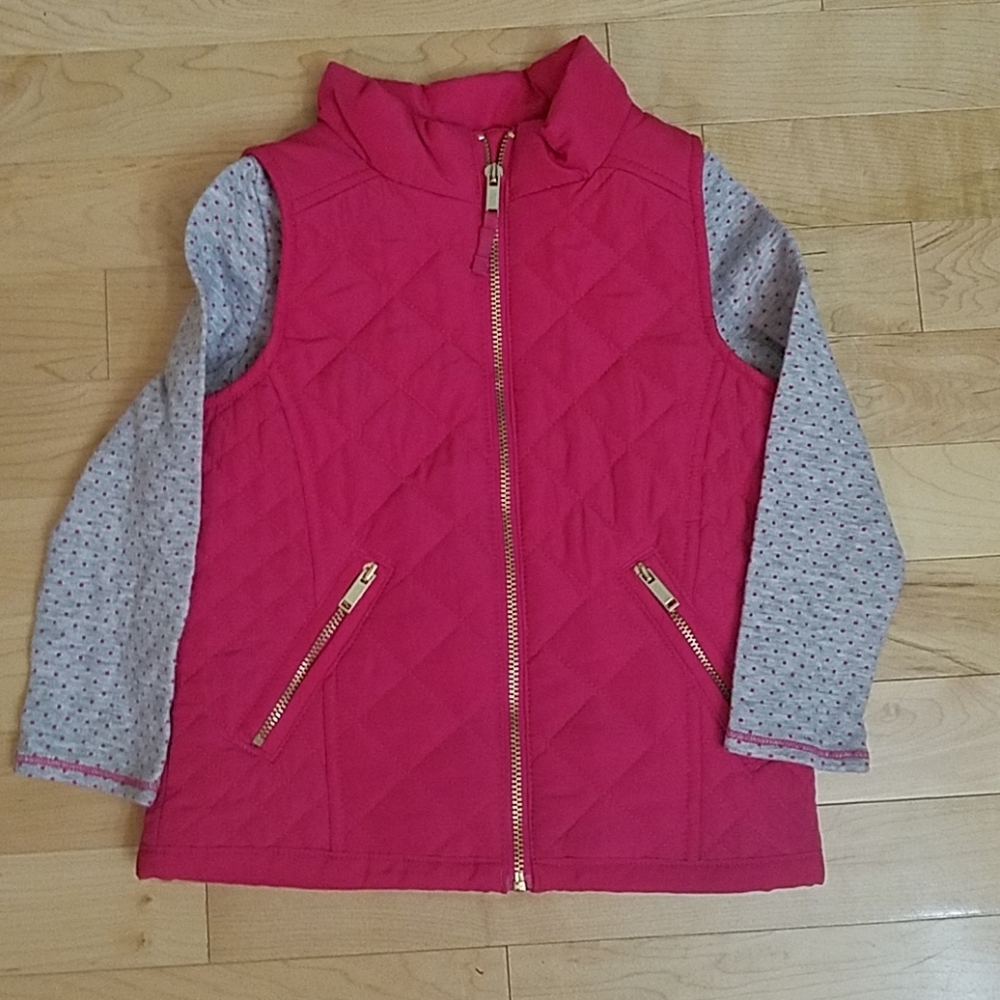 2 pieces, hot pink vest & tunic